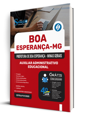 Apostila Prefeitura de Boa Esperança - MG 2025 - Auxiliar Administrativo Educacional - Imagem 2