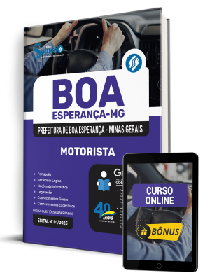 Apostila Prefeitura de Boa Esperança - MG 2025 - Motorista - Imagem 1
