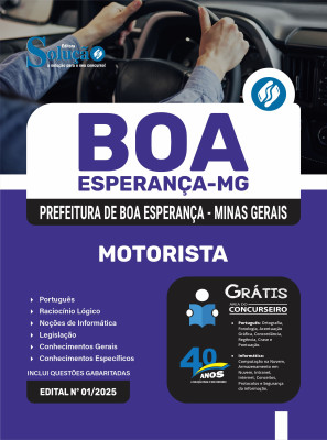 Apostila Prefeitura de Boa Esperança - MG 2025 - Motorista - Imagem 3