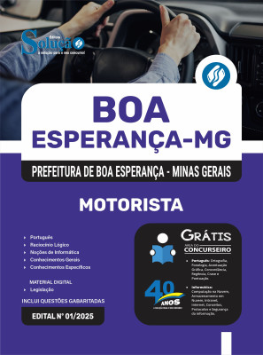 Apostila Prefeitura de Boa Esperança - MG 2025 - Motorista - Imagem 3