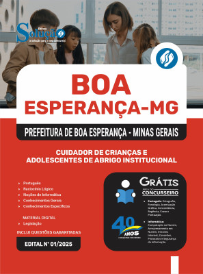 Apostila Prefeitura de Boa Esperança - MG 2025 - Cuidador de Crianças e Adolescentes de Abrigo Institucional - Imagem 3
