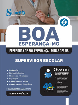Apostila Prefeitura de Boa Esperança - MG 2025 - Supervisor Escolar - Imagem 3