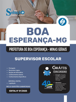 Apostila Prefeitura de Boa Esperança - MG 2025 - Supervisor Escolar - Imagem 3