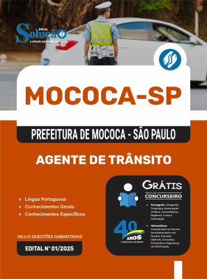Apostila Prefeitura de Mococa - SP 2025 - Agente de Trânsito - Imagem 3