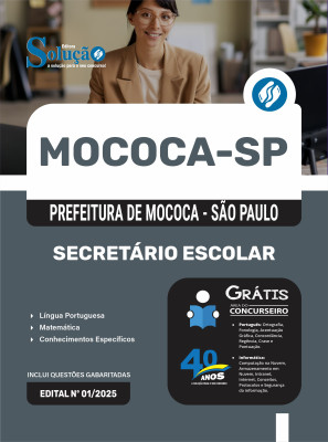 Apostila Prefeitura de Mococa - SP 2025 - Secretário Escolar - Imagem 3