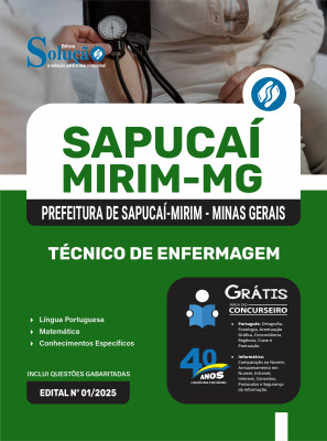 Apostila Prefeitura de Sapucaí-Mirim - MG 2025 - Técnico de Enfermagem - Imagem 3