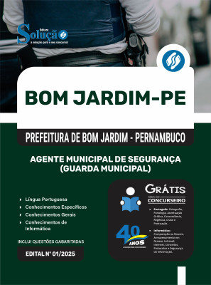 Apostila Prefeitura de Bom Jardim - PE 2025 - Agente Municipal de Segurança (Guarda Municipal) - Imagem 3