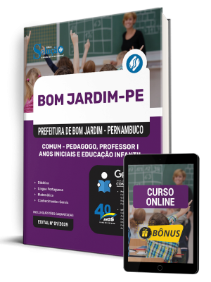Apostila Prefeitura de Bom Jardim - PE 2025 - Comum - Pedagogo, Professor I - Anos Iniciais e Educação Infantil - Imagem 1