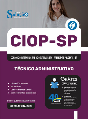 Apostila CIOP 2025 - Técnico Administrativo - Imagem 3