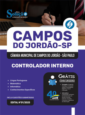 Apostila Câmara de Campos do Jordão - SP 2025 - Controlador Interno - Imagem 3