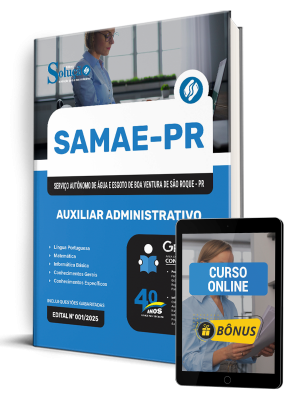 Apostila SAMAE-PR 2025 - Auxiliar Administrativo - Imagem 1