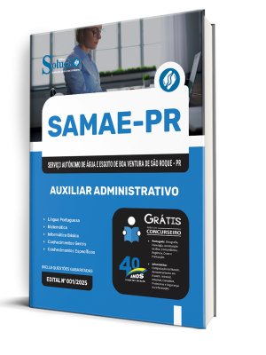 Apostila SAMAE-PR 2025 - Auxiliar Administrativo - Imagem 2