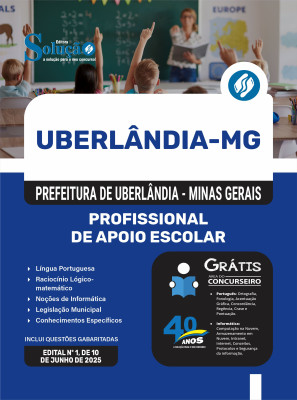 Apostila Prefeitura de Uberlândia - MG 2025 - Profissional de Apoio Escolar - Imagem 3