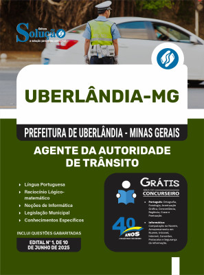 Apostila Prefeitura de Uberlândia - MG 2025 - Agente da Autoridade de Trânsito - Imagem 3