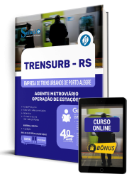 Capa Apostila TRENSURB 2025 - Agente Metroviário - Operação de Estações
