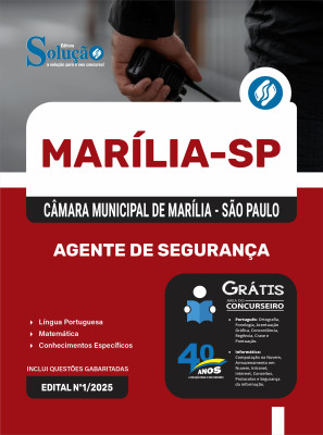 Apostila Câmara de Marília - SP 2025 - Agente de Segurança - Imagem 3
