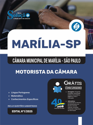 Apostila Câmara de Marília - SP 2025 - Motorista da Câmara - Imagem 3