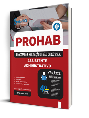 Apostila PROHAB 2025 - Assistente Administrativo - Imagem 2
