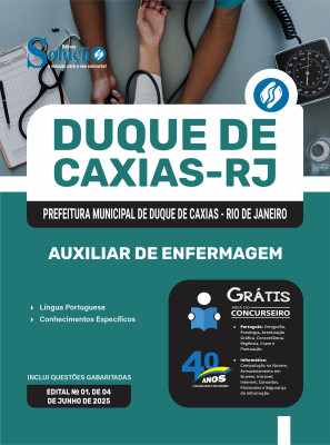 Apostila Prefeitura de Duque de Caxias - RJ 2025 - Auxiliar de Enfermagem - Imagem 3