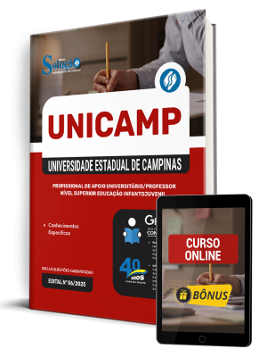 Apostila UNICAMP 2025 - Profissional de Apoio Universitário/Professor Nível Superior Educação Infantojuvenil - Imagem 1