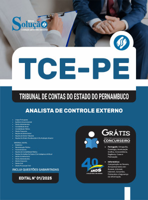 Apostila TCE-PE 2025 - Analista de Controle Externo - Imagem 3