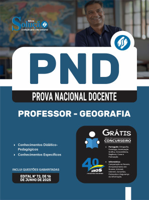 Apostila PND (CNU Professores) 2025 - Professor - Geografia - Imagem 3