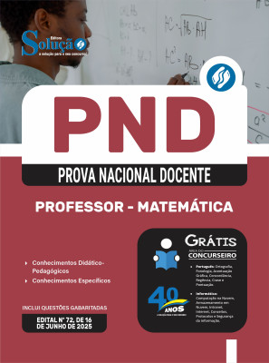 Apostila PND (CNU Professores) 2025 - Professor - Matemática - Imagem 3