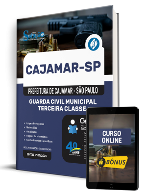 Apostila Prefeitura de Cajamar - SP 2025 - Guarda Civil Municipal Terceira Classe - Imagem 1