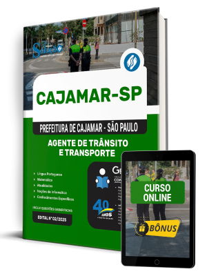 Apostila Prefeitura de Cajamar - SP 2025 - Agente de Trânsito e Transporte - Imagem 1