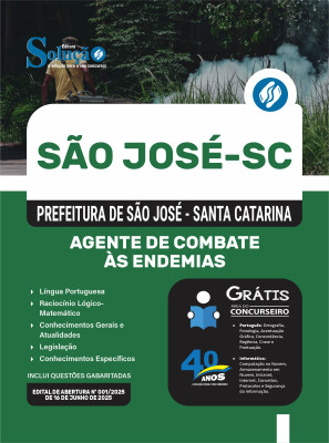 Apostila Prefeitura de São José - SC 2025 - Agente de Combate às Endemias - Imagem 3