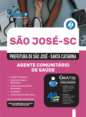 Apostila Prefeitura de São José - SC 2025 - Agente Comunitário de Saúde - Imagem 3