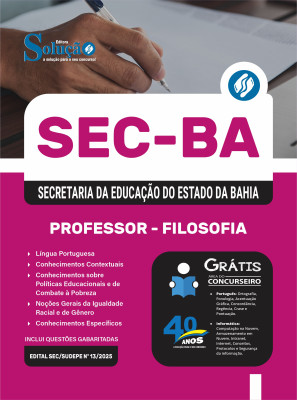Apostila SEC-BA 2025 - Professor - Filosofia - Imagem 3