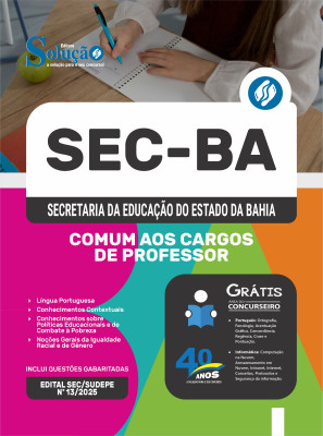 Apostila SEC-BA 2025 - Comum aos Cargos de Professor - Imagem 3