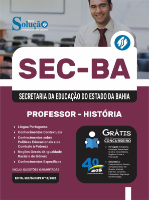 Apostila SEC-BA 2025 - Professor - História - Imagem 3