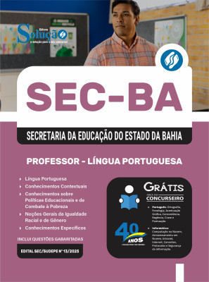 Apostila SEC-BA 2025 - Professor - Língua Portuguesa - Imagem 3