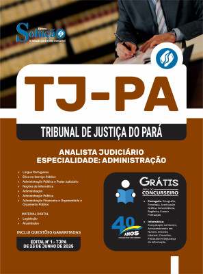 Apostila TJ-PA 2025 - Analista Judiciário - Especialidade: Administração - Imagem 3