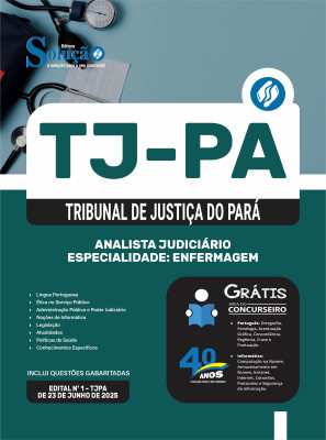 Apostila TJ-PA 2025 - Analista Judiciário - Especialidade: Enfermagem - Imagem 3