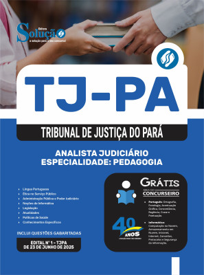 Apostila TJ-PA 2025 - Analista Judiciário - Especialidade: Pedagogia - Imagem 3