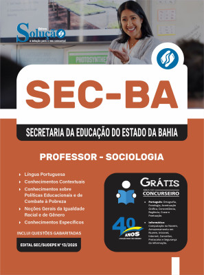 Apostila SEC-BA 2025 - Professor - Sociologia - Imagem 3