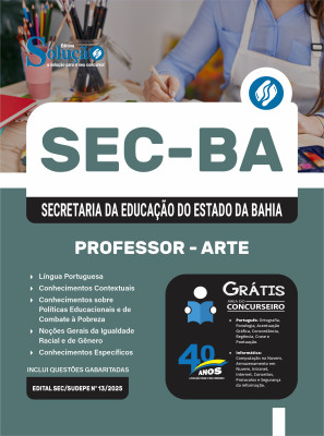 Apostila SEC-BA 2025 - Professor - Arte - Imagem 3