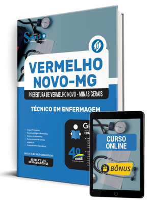 Apostila Prefeitura de Vermelho Novo-MG 2025 - Técnico em Enfermagem - Imagem 1