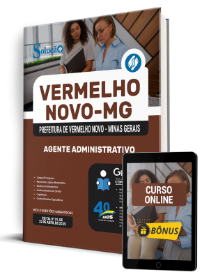 Apostila Prefeitura de Vermelho Novo-MG 2025 - Agente Administrativo - Imagem 1