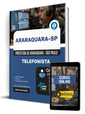 Apostila Prefeitura de Araraquara - SP 2025 - Telefonista - Imagem 1