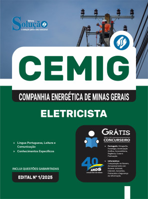 Apostila CEMIG-MG 2025 - Eletricista - Imagem 3