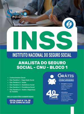 Apostila INSS 2025 - Analista do Seguro Social - CNU - Bloco 1 - Imagem 3