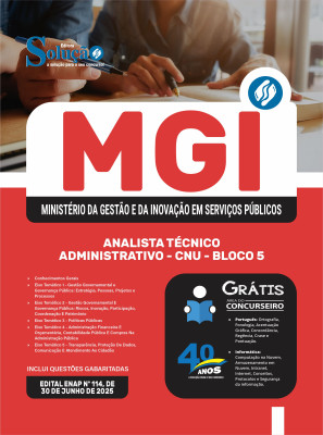 Apostila MGI 2025 - Analista Técnico-Administrativo - CNU - Bloco 5 - Imagem 3