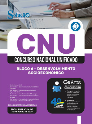 Apostila CNU 2025 - Bloco 6 – Desenvolvimento Socioeconômico - Imagem 3
