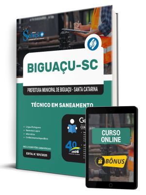 Apostila Prefeitura de Biguaçu - SC 2025 - Técnico em Saneamento - Imagem 1