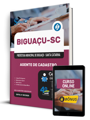 Apostila Prefeitura de Biguaçu - SC 2025 - Agente de Cadastro - Imagem 1