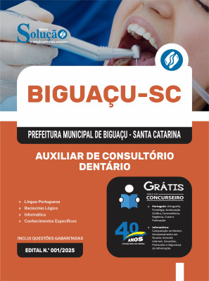 Apostila Prefeitura de Biguaçu - SC 2025 - Auxiliar de Consultório Dentário - Imagem 6